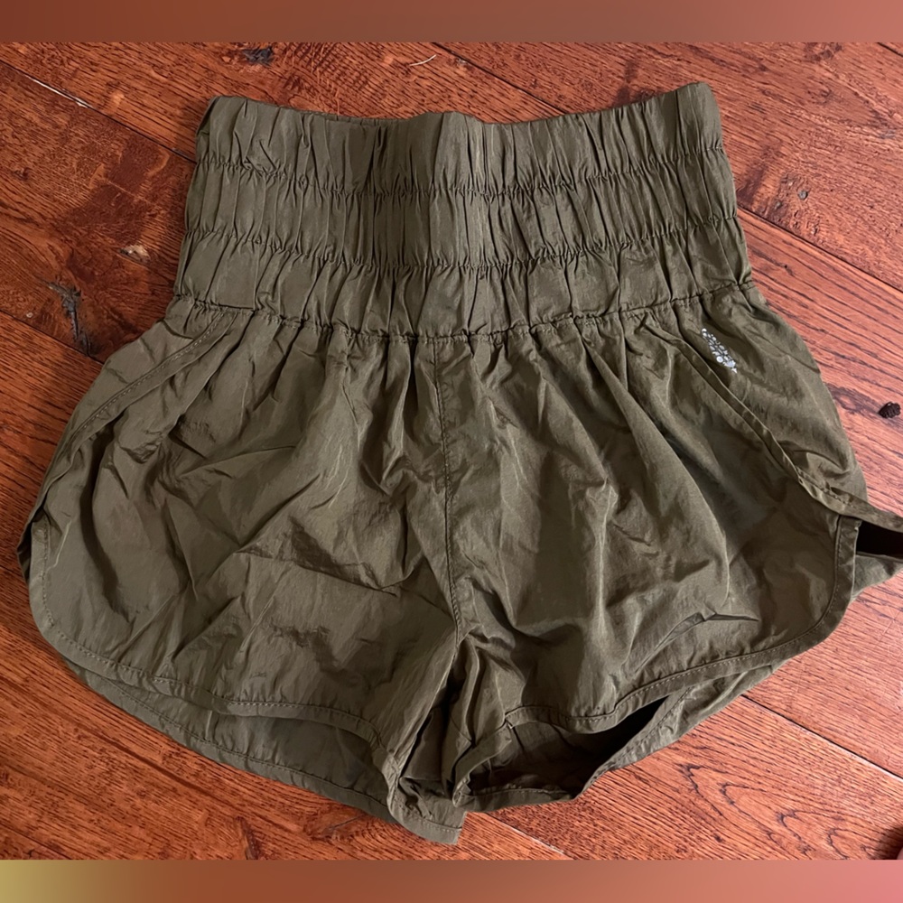 Free People Movement Olive Green Shorts